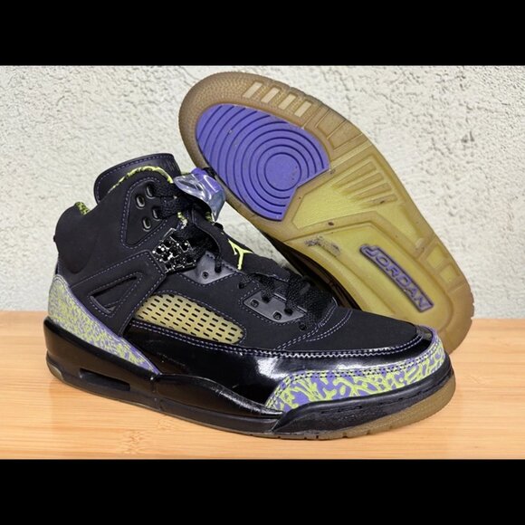 Size 10 - Jordan Spizike Citron 2008 Pure Purple 315371-031‎ - Picture 2 of 11